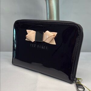 Ted Baker iPad Mini Clutch Padded Case Black Patent Leather